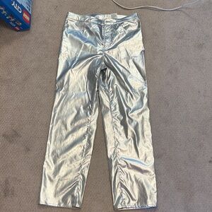 H&M Silver Metallic Pants